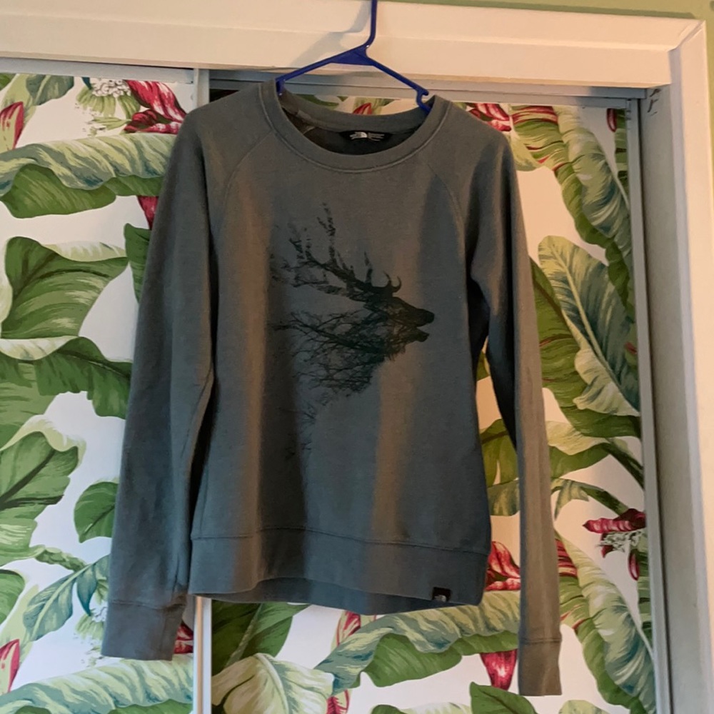 North Face elk crew-neck sweatshirt